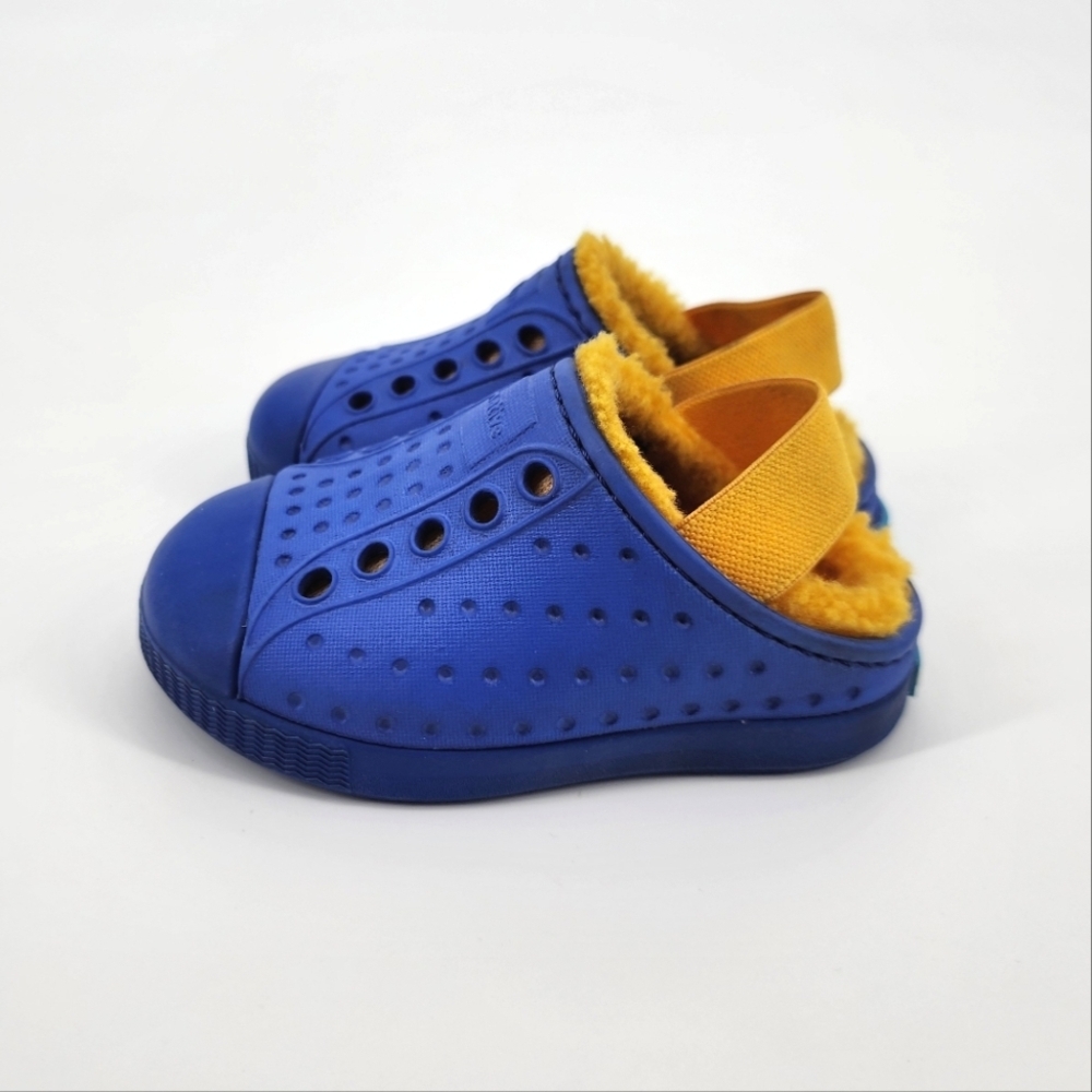 Native Jefferson Cozy Slip On Shoe Faux Fur Lined Toddler Baby 4